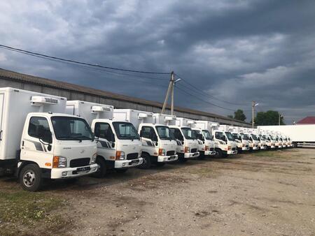 Hyundai Truck and Bus Rus поставила крупному грузоперевозчику 25 фургонов-рефрижераторов 