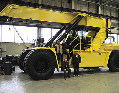 Тренинг по большегрузной технике Hyster в Голландии.