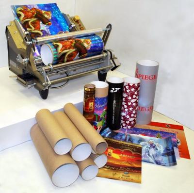 Полуавтомат для наклеивания этикеток на картонные тубусы