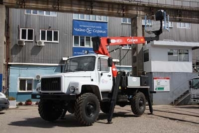 Автогидроподъёмник Socage T318 на базе ГАЗ-33088 «Садко»