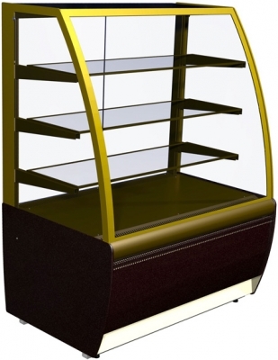 Новые кондитерские холодильные витрины для тортов в магазине 