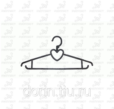 Вешалка для трикотажа и костюмов с поворачивающимся крючком (L=410 мм)