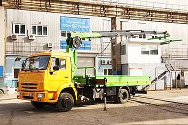 Новая модификация КМУ на АЗ «Чайка-Сервис» – Amco Veba 818 5S на базе эвакуатора КАМАЗ-4308!