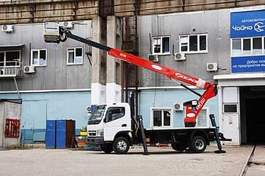 Mitsubishi Fuso c телескопическим подъёмником Socage T319