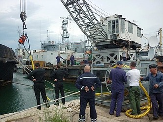 Комплексы ВСА-500 разработки «Тетис Про» введены в эксплуатацию для подъема корабля «Очаков» на Черн