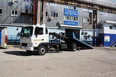 Эвакуатор со сдвижной платформой на базе Hyundai HD-120