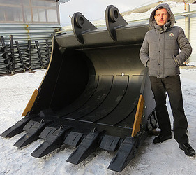 Компания «Традиция-К» поставила ковш скальный сверхусиленный 3 м. куб. для экскаватора Caterpillar