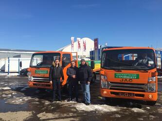 Грузовики JAC N-75 для компании «Краснопутьский стройцентр»