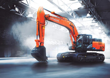 Российский завод Hitachi выпустил новую модель Hitachi ZX300-5A