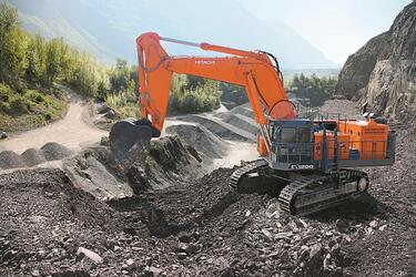 В России стартовали продажи новой модели карьерного экскаватора Hitachi EX1200-7