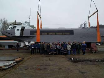 В Нижегородской области спущено на воду СПК «Валдай 45Р» С-506