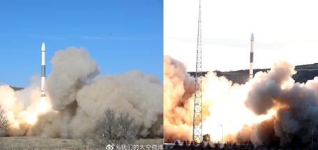 Китай проводит запуск двух ракет Kuaizhou-1A из Тайюаня
