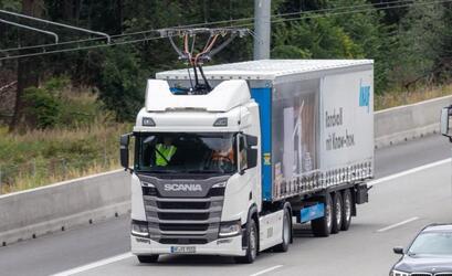 Новый гибридный грузовик Scania с запасом хода 60 км на электротяге