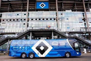 ФК Гамбург получает новый командный автобус MAN Lion’s Coach