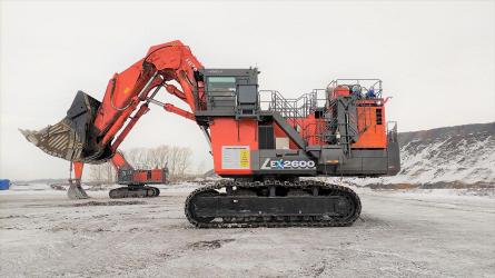 Новый карьерный экскаватор Hitachi приступил к работе на разрезе группы предприятий «Стройсервис»
