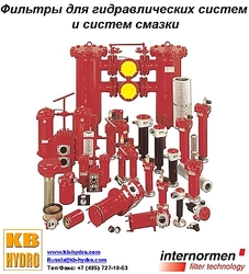Фильтрация гидравлических систем и систем смазки Internormen.