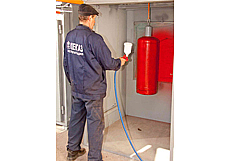 Комплекс окраски газовых баллонов КОГБ "ДИНРУС"