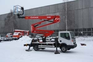 Гидроподъёмник на базе Nissan Cabstar