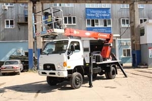 Полноприводный Hyundai HD-78 с новым гидроподъёмником T319