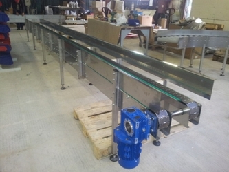 Цепные конвейеры и поворотный рольганг