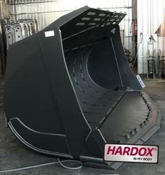 Ковш усиленный на фронтальные погрузчики Caterpillar 972H и Liebherr L576 вместимостью 5 м. куб.