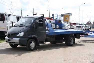 Автовоз на базе ГАЗ-33106 «Валдай» с двухосным прицепом