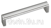 Ручка рейлинговая, сталь. Межосевое расстояние 128мм.