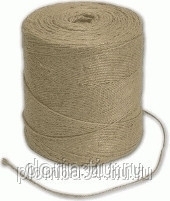 Шпагат джутовый шлифованный рулон 1,5-1,8 кг.