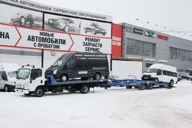 Изготовлен автовоз на базе ISUZU NQR90LM c прицепом