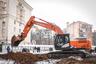 В центре внимания на стройплощадке: экскаватор-универсал Hitachi ZX210LCN-5A