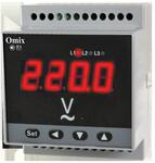 Вольтметр трехфазный на DIN-рейку Omix D4-V-3-0.5-TrueRMS