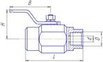 Краны шаровые муфтовые разборные