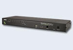 ATEN CS1708A  Переключатель Switch 19", электронный, VGA/SVGA+KBD+MOUSE, 1> 8 компьютеров/блоков/портов/port PS2/USB, с KVM-шнурами USB 1.8м.+PS/2 1.8м., (KVM=монитор+клавиатура+мышь;спец.шнур;DDC2B;каскад. до 256;3 г.гарант.+электростраховка)