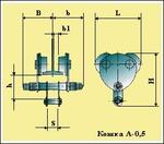Кошка ручная для тали А- 0,5т б/цепи