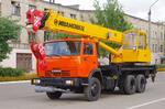 Автокран "Ивановец" КС-45717К-1 на шасси КАМАЗ-65115, грузоподъемность 25 тн., стрела 21 метр