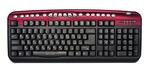 КЛАВИАТУРА Oklick 300M (PS/2) + USB порт red