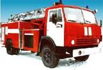 Автоцистерна пожарная с лестницей АЦЛ-3-40-17 (шасси КАМАЗ-43253 4х2)