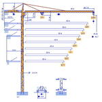 Кран башенный  POTAIN MC 235B
