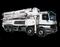 Автобетононасос THP 140H/42 R4 ST на шасси Mercedes Benz 4141 (8х4)