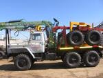 Лесовоз Урал 4320-1151, 2013 г.в. с гидроманипулятором Атлант-90
