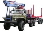 Лесовозный тягач Урал 2013 г.в. с кму ОМТЛ-70,02