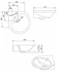 Раковина SANINDUSA TINY 108700, 108710