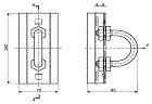 Узел крепления натяжной УКН-01 Zn  гайка