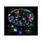 ТВИНКЛ 10м, темно-зеленый ПВХ, 80LEDмульти