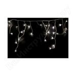АЙСИКЛ бахрома, 1,8х0,5 м, прозрачный ПВХ, 48LED белые IP20