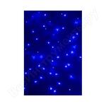 ДОЖДЬ занавес 1,5х1 м, прозрачный ПВХ, 96LED синие IP20