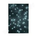 ДОЖДЬ занавес 1,5х1 м, прозрачный ПВХ, 96LED белые IP20