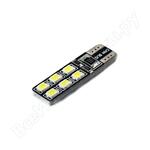 T10-W5W 12SMD 2835 CAN BUS WHITE
