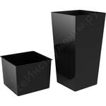 Кашпо для цветов 91,5л антрацит 2 предмета prosperplast urbi square durs400-s433 Кашпо для цветов 91,5л антрацит 2 предмета prosperplast urbi square durs400-s433