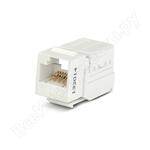 Keystone Jack RJ-458P8C KJNE-8P8C-C6-90-WH